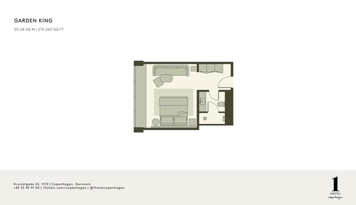 Habitación, 1 cama de matrimonio grande (Garden King)