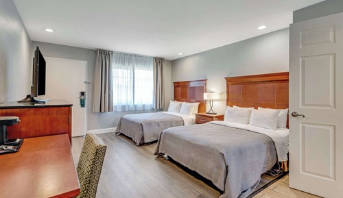 Habitación estándar, 2 camas de matrimonio, no fumadores, frigorífico y microondas