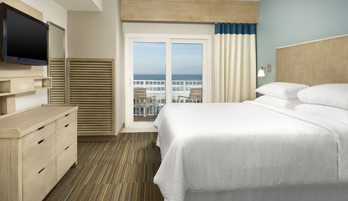 Suite junior, 1 cama de matrimonio grande con sofá cama, vistas al mar (Mobility Accessible, Tub)