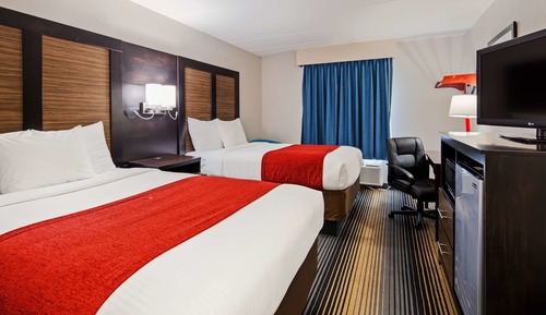 Habitación estándar, 2 camas dobles, accesible para personas con discapacidad