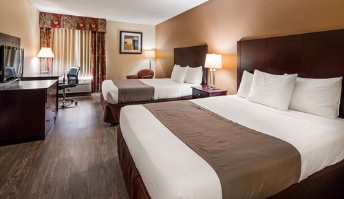 Habitación estándar, 2 camas de matrimonio, no fumadores, microondas