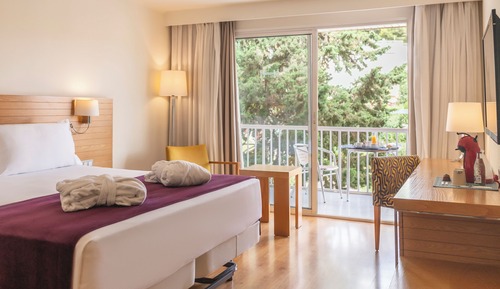 Habitación Confort doble, balcón, vistas al jardín