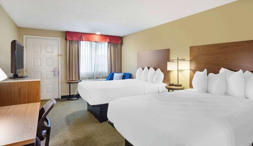 Habitación estándar, 2 camas de matrimonio, no fumadores, frigorífico y microondas