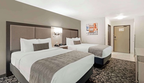 Habitación estándar, 2 camas de matrimonio, no fumadores, frigorífico y microondas