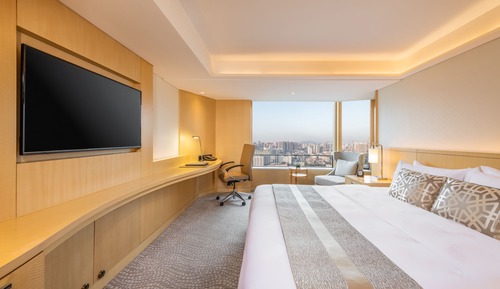 Habitación estándar doble, 1 cama de matrimonio, vistas a la ciudad