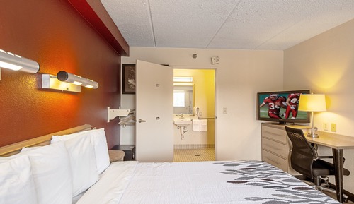 Habitación Deluxe, 1 cama de matrimonio grande (Roll-In Shower, Smoke Free)