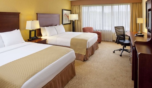 Habitación, 2 camas de matrimonio, accesible para personas con discapacidad, bañera