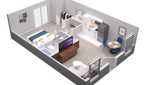 Suite ejecutiva, cocina básica