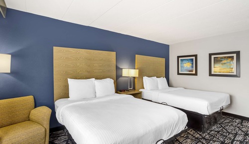 Habitación estándar, 2 camas de matrimonio, no fumadores, frigorífico y microondas