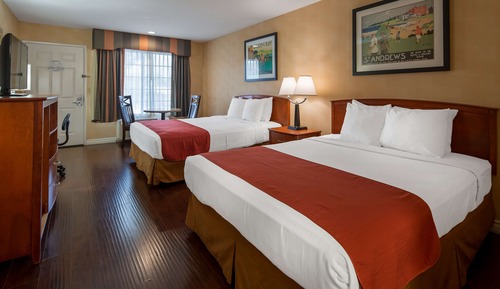 Habitación estándar, 2 camas de matrimonio, no fumadores, frigorífico y microondas