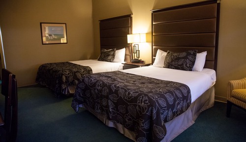 Habitación, 2 camas de matrimonio, no fumadores, vistas a la piscina