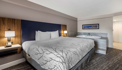 Suite, 1 cama de matrimonio grande, bañera de hidromasaje, junto a la piscina (with Sofabed)