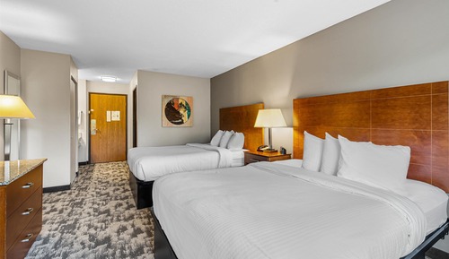 Habitación estándar, 2 camas de matrimonio, no fumadores, frigorífico