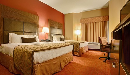 Habitación estándar, 2 camas de matrimonio, no fumadores, frigorífico y microondas