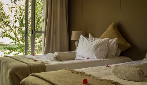 Habitación con 1 cama doble o 2 individuales