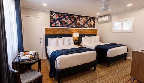 Habitación, 2 camas dobles, cocina básica