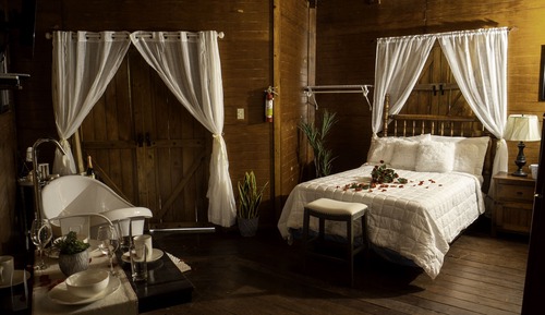 Casa de campo de luna de miel, 1 cama doble, balcón, vistas a la montaña