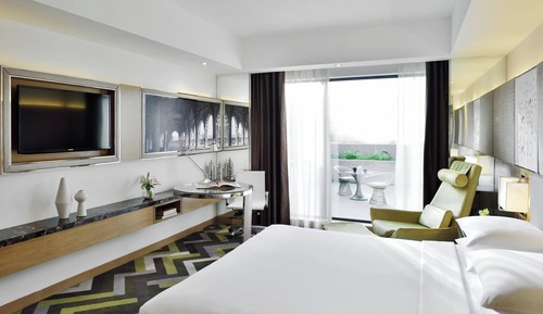 Habitación, 1 cama de matrimonio grande, no fumadores, terraza