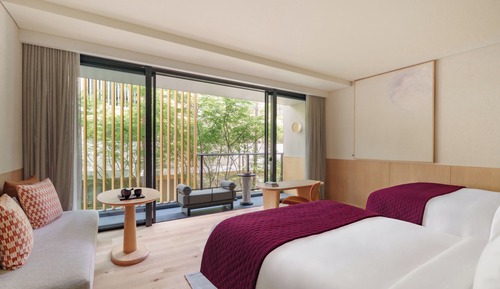 Habitación Deluxe, 2 camas dobles, vistas al jardín