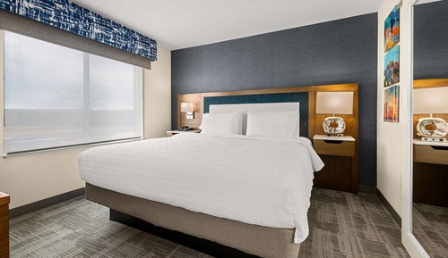 Studio, 1 King Bed, Refrigerator & Microwave