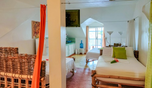Suite estudio familiar, 1 habitación, vistas al mar, frente al mar