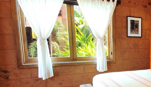 Habitación Premium doble, 1 cama de matrimonio grande, baño privado, vistas al jardín