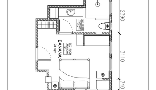 Habitación (Banana, Third Floor)