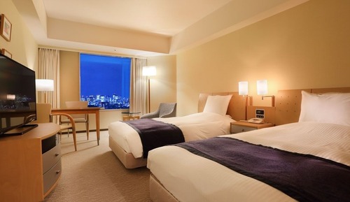 Habitación con 2 camas individuales, fumadores (23-34F,Kids 0-6y/o charge BF fee)