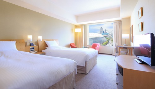 Habitación con 2 camas individuales, no fumadores (9-22F,Kids 0-6y/o charge BF fee)