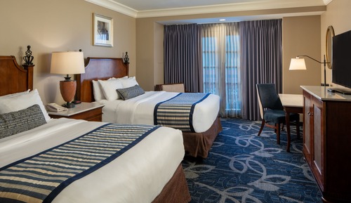 Habitación Deluxe, 2 camas dobles, vistas al patio