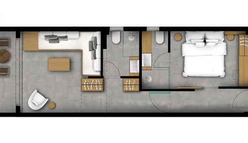 Suite ejecutiva, 1 habitación, vistas al mar