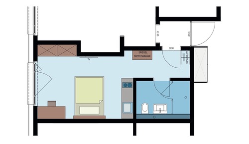 Apartamento, 1 habitación
