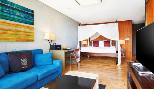 Villa ejecutiva, 1 cama de matrimonio grande, no fumadores (Atype,48sqm,open-air hot spring bath)