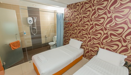 Habitación básica doble de uso individual, 2 camas individuales