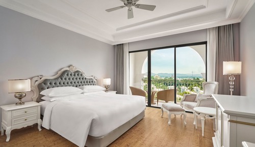 Habitación Deluxe, 1 cama de matrimonio grande, balcón, vistas al jardín