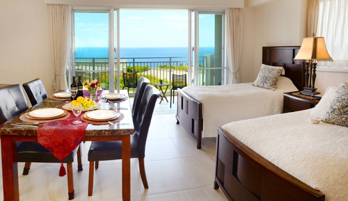 Habitación cuádruple Deluxe, no fumadores, vistas al mar (For 3-4 people, 55sqm)