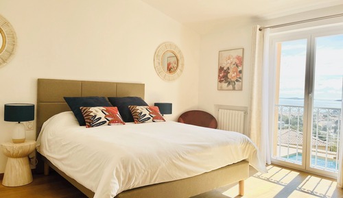 Habitación Deluxe doble, 1 cama de matrimonio, no fumadores, vistas al mar