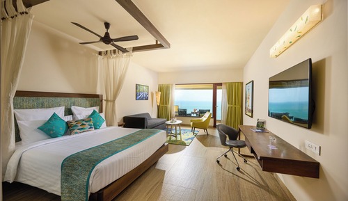 Habitación Deluxe, 1 cama doble, balcón, vistas al mar