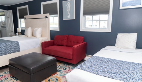 Standard Room, 1 Queen, 1 Single, and 1 Sofa Bed, Ocean View (No Pets Allowed)