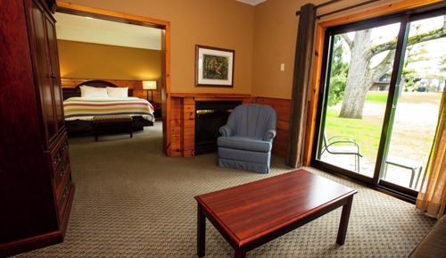 Suite estudio Deluxe, chimenea