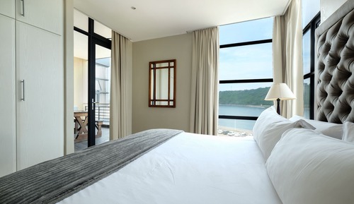 Apartamento Deluxe, 2 habitaciones, vistas al puerto, frente a la playa