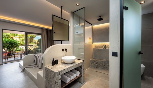 Suite estudio superior, lanai, vistas al jardín