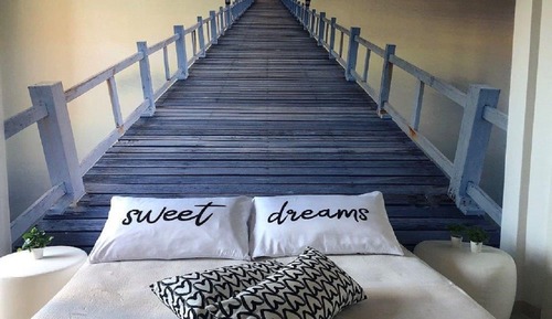 Habitación triple Confort, balcón, vistas parciales al mar (beach access included)