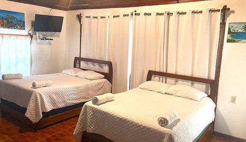 Cabaña, 2 camas de matrimonio (Beach front, 2nd level)