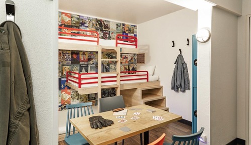 Habitación familiar, varias camas