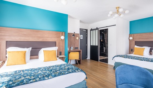 Habitación cuádruple ejecutiva, no fumadores, vistas a la ciudad