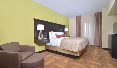 Suite estudio, 1 cama de matrimonio, accesible para personas con discapacidad (Roll-In Shower)