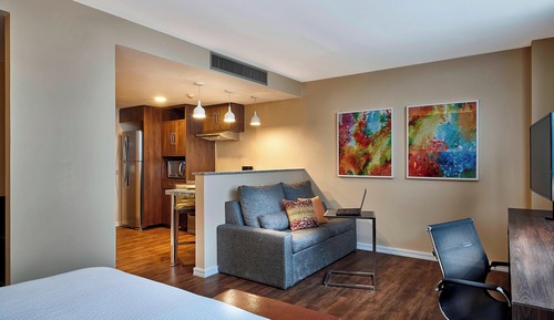 Estudio, 1 cama de matrimonio grande con sofá cama, vistas a la laguna