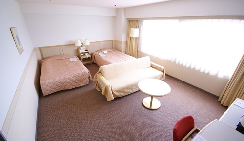 Habitación Deluxe con 2 camas individuales, fumadores, vistas a la montaña (Mt.Fuji)