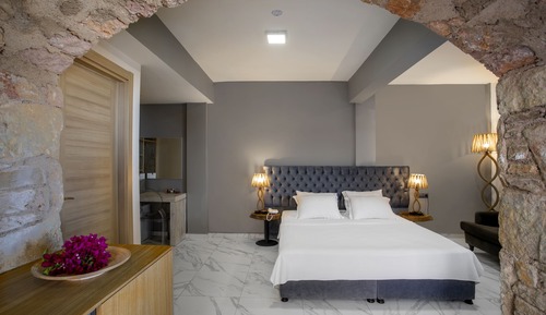 Habitación Deluxe doble, 1 cama de matrimonio, vistas al mar